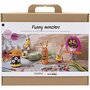 Knutselpakket - Knutselbox - Creatieve Box - Knutselmateriaal - Hobbyset - DIY - Kinderen - Strass, Pijpenragers, Pompoms, Silk & Foam Clay, Eva Foam - Grappige Monsters