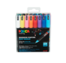Krijtstift - Fineliner - Universele Marker - Standaard Kleuren - Uni Posca Marker - PC-1MR - 0,7mm - 16 stuks