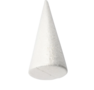 Piepschuim Kegel - Kegelvormig Figuur - Styropor Kegels - Kegelvorm Piepschuim - Puntvorm Voor Decoratie, Knutselen En Versieren - Kerstboom Vorm - Wit - Hoogte: 35cm - Dia: 16cm - 1 Stuk
