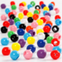 Plastic Kralen - Hobbykralen - Pony Kralen - Kunststof Kralen - DIY Sieraden Maken - Diameter 6mm - Gatgrootte 3mm - Diverse Kleuren - 65gr - 125ml