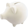 Spaarvarken - Spaarpot Kinderen - Geld Spaarpot - Besparingsvarken - Porseleinen Varken - Cadeau Spaarvarken - Wit Varken - Decoratief Varken - 11x14 cm - 10 Stuks - 1 Karton
