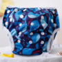 Wasbare Luier - Zwemluier - Baby - Nachtluier - 0 tot 2 jaar - 4,5 tot 18 kilo - Blauw Walvis