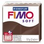 FIMO Soft Boetseerklei Chocolade - Ovenhardende klei - Hobbyklei - Knutselklei - Staedtler FIMO soft - Klaar voor gebruik - Zacht en glad - Chocolade Bruin - Bruine Klei - 57gram