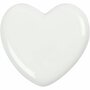 Wit Massief Glazen Hart - DIY Glazen Hartjes voor Decoratie - Witte Harten Set - Creatieve Glazen Harten Decoratie - Afmetingen 6,5x6,5 cm - 20 Stuks