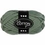 Textielgaren - DIY Breigaren - Hobby Garen - Macramé Garen - Stevig & Duurzaam Textielgaren - Handwerkgaren Voor Knutselen - Kleur: Donkergroen - 45m - 100gr - 1 Bol