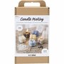 Hobbyset Kaarsen Maken, Bubble sojakaars, beige, lichtblauw, crÃ¨me, 1 doos