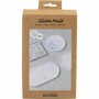 Siliconen Vorm, Vierkant, cirkel, zeskant en ovaal, H: 1-1,5 cm, d 9-11,2 cm, 1x4stuk