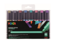 Krijtstift - Chalkmarker - Universele Marker - Uni Posca Marker - Metallic Kleuren - PC-8K - 8mm - Beitelpunt - Large - 8 stuks