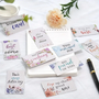 Positieve Quotes Kaartjes - Mini Kaartjes Leuke Uitspraken - Motiverende Kaartjes - Kleine Positieve Kaartjes Met Tekst - Bloemen - 9x5cm - 30 Stuks