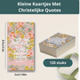 Bijbel Quotes Kaartjes - Bijbelkaartjes - Mini Kaartjes Christelijke Teksten - Kleine Inspirerende Kaartjes Geloof - Kleine Positieve Kaartjes Met Bijbel Teksten - Geloof Hoop Bemoedigings Kaartjes 