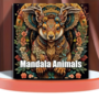 Kleurboek Dieren Mandala - Mandala Kleurplaten Dieren - Kleurboek Volwassenen Dieren - Ontspanning Mandala Patronen - Mandala Tekeningen Dieren - Mandala Animals - 20 Kleurplaten - 20x20cm