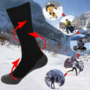 Thermo sokken  Winter sokken  Zelf Opwarmende sokken  Verwarmde sokken  Outdoor sokken  Anti-slip sokken  Ski sokken  Thermische sokken dames  Zwart - Mt 35 tm 39