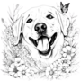 Kleurboek Honden  Kleurboek met Hondenprints  Kleurboek Volwassenen Honden  Kleurboek Kinderen Honden  DIY Kleurboek Honden  Relax Kleurboek Honden   Colorbook Dogs - 20x20cm - 22 Kleurplaten