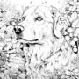 Kleurboek Honden  Kleurboek met Hondenprints  Kleurboek Volwassenen Honden  Kleurboek Kinderen Honden  DIY Kleurboek Honden  Relax Kleurboek Honden   Colorbook Dogs - 20x20cm - 22 Kleurplaten