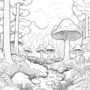 Kleurboek Bos  Kleurboek Bosplaatjes En Bosdieren  Kleurboek Natuur  Bos Kleurboek  Relax Kleurboek Bos  Enkelzijdige Kleurplaten  Bosdieren Kleurplaten  Fantasie Kleurplaten - 20x20cm - 22 Tek