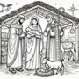 Kerst Kleurboek - Kleurboek Geboorte van Jezus - Bijbels Kleurboek - Kleurboek Kerstverhaal - Kleurboek Kinderen en Volwassenen - Kerstcadeau Kleurboek - Kleurboek Kerst Thema - Kleurboek Vrede en Hoop