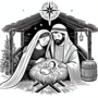 Kerst Kleurboek - Kleurboek Geboorte van Jezus - Bijbels Kleurboek - Kleurboek Kerstverhaal - Kleurboek Kinderen en Volwassenen - Kerstcadeau Kleurboek - Kleurboek Kerst Thema - Kleurboek Vrede en Hoop