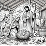 Kerst Kleurboek - Kleurboek Geboorte van Jezus - Bijbels Kleurboek - Kleurboek Kerstverhaal - Kleurboek Kinderen en Volwassenen - Kerstcadeau Kleurboek - Kleurboek Kerst Thema - Kleurboek Vrede en Hoop