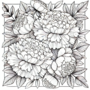 Bloemen Kleurboek - Bloemen Kleurplaten - Volwassenen En Kinderen Bloemboeketten - Kleurboek Natuur Wilde Bloemen - 21,59 x 21,59 cm - 40 Kleurplaten