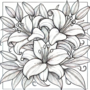 Bloemen Kleurboek - Bloemen Kleurplaten - Volwassenen En Kinderen Bloemboeketten - Kleurboek Natuur Wilde Bloemen - 21,59 x 21,59 cm - 40 Kleurplaten