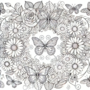 Bloemen Kleurboek - Bloemen Kleurplaten - Volwassenen En Kinderen Bloemboeketten - Kleurboek Natuur Wilde Bloemen - 21,59 x 21,59 cm - 40 Kleurplaten