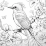 Kleurboek vogels en bloemen  Natuur kleurboek  Kleurboek natuur  Creatief Kleurboek Natuur  Vogel kleurboek - Kinderen en Volwassenen - Colorbook Birds And Flowers - 20x20cm - 20 Tekeningen