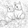 Kleurboek Eekhoorns  Natuur Kleurboek  Creatief Kleurboek Natuur  Eekhoorn Kleurboek  Kinderen en Volwassenen  Colorbook Squirrels  20x20cm  20 Tekeningen