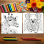 Kleurboek Dieren Mandala - Mandala Kleurplaten Dieren - Kleurboek Volwassenen Dieren - Ontspanning Mandala Patronen - Mandala Tekeningen Dieren - Mandala Animals Paradise - 20 Kleurplaten - 20x20cm