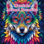 Kleurboek Dieren Mandala - Mandala Kleurplaten Dieren - Kleurboek Volwassenen Dieren - Ontspanning Mandala Patronen - Mandala Tekeningen Dieren - Mandala Animals Paradise - 20 Kleurplaten - 20x20cm