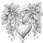 Love Vines Kleurboek  Kleurboek Bloemen En Harten  Romantisch kleurboek  Kleurboek Liefde  Kleurboek Volwassenen  Romantische Kleurplaten  Kleurboek Met Hartvormen - 20x20cm - 20 Kleurplaten