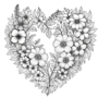 Love Vines Kleurboek  Kleurboek Bloemen En Harten  Romantisch kleurboek  Kleurboek Liefde  Kleurboek Volwassenen  Romantische Kleurplaten  Kleurboek Met Hartvormen - 20x20cm - 20 Kleurplaten