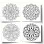 Kleurboek Mandala Patronen  Mandala Kleurplaten  Kleurboek Volwassenen  Ontspanning Mandala Patronen  Mandala Tekeningen  Mandala Patterns  Relax Mandala - 20 Kleurplaten  20x20cm
