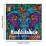 Kleurboek Dieren Mandala - Mandala Kleurplaten Dieren - Kleurboek Volwassenen Dieren - Ontspanning Mandala Patronen - Mandala Tekeningen Dieren - Animal Mandala - 20 Kleurplaten - 20x20cm