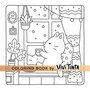 Fuzzy Hygge Kleurboek - Cute & Cozy - Vivi Tinta Kleurboek - Gezellige Kleurplaten - Kleurboek Volwassenen en Tieners - Knus Kleurboek - Ontspanning Kleurboek -  40 Super Lieve Kleurplaten - 22x22cm -