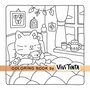 Fuzzy Hygge Kleurboek - Cute & Cozy - Vivi Tinta Kleurboek - Gezellige Kleurplaten - Kleurboek Volwassenen en Tieners - Knus Kleurboek - Ontspanning Kleurboek -  40 Super Lieve Kleurplaten - 22x22cm -
