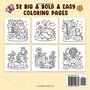 Into Gardens Kleurboek - Coco Wyo Kleurboek - Bold & Easy - Kleurboek Volwassenen en Tieners - Planten, Dieren En Lieve Dieren - Ontspanning Kleurboek - 52 Super Lieve Kleurplaten - 22x22cm - Incl. 1 alcoholmarker