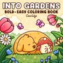 Into Gardens Kleurboek - Coco Wyo Kleurboek - Bold & Easy - Kleurboek Volwassenen en Tieners - Planten, Dieren En Lieve Dieren - Ontspanning Kleurboek - 52 Super Lieve Kleurplaten - 22x22cm - Incl. 1 alcoholmarker