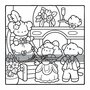 Cozy Eras Kleurboek - Jade Summer Kleurboek - Kleurboek Volwassenen en Tieners - Nostalgisch - Ontspanning Kleurboek - Super Schattige Dierenpersonages - 40 Super Lieve Kleurplaten - 22x22cm - Incl. 1 alcoholmarker