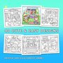 Cozy Eras Kleurboek - Jade Summer Kleurboek - Kleurboek Volwassenen en Tieners - Nostalgisch - Ontspanning Kleurboek - Super Schattige Dierenpersonages - 40 Super Lieve Kleurplaten - 22x22cm - Incl. 1 alcoholmarker