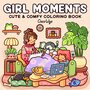 Girl Moments Kleurboek - Coco Wyo Kleurboek - Kleurboek Volwassenen en Tieners - Dagelijkse Activiteiten Voor Meiden & Vrouwen - Cute & Cozy Eenvoudige Ontwerpen - 40 Bold & Easy Kleurplaten - 22x22cm - Incl. 1 alcoholmarker