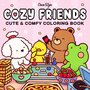 Cozy Friends Kleurboek - Coco Wyo Kleurboek - Gezellige Kleurplaten - Kleurboek Volwassenen en Tieners - Knus Kleurboek - Super Schattige Dierenpersonages - 40 Super Lieve Kleurplaten - 22x22cm - Incl. 1 alcoholmarker