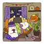 Spooky Fuzzy Kleurboek - Cute Creepy - Vivi Tinta Kleurboek - Gezellige Kleurplaten Spookjes - Kleurboek Volwassenen en Tieners - Ontspanning Kleurboek - 40 Super Schattige Kleurplaten - 22x22cm - Inc