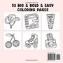 Cute & Groovy Kleurboek - Coco Wyo - Bold & Easy - Kleurboek Volwassenen en Tieners - Simpele Kleurplaten - Kleurplaten Lieve Groovy Dingen - 52 Kleurplaten - 22x22cm - Incl. 1 alcoholmarker