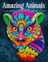 Amazing Animals Kleurboek - Kleurboek Dieren Mandala's - Dieren Mandala Kleurboek - Kleurboek Dieren - Kleurboek Volwassenen En Tieners - 50 Kleurplaten Dieren Patronen - Incl. 1 Alcoholmarker