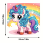 Unicorn Kleurboek - Kleurboek Eenhoorns - Magische Kleurplaten - Eenhoorn Illustraties - Regenbogen en Kastelen - Rainbow Unicorns - 20x20cm - 20 Tekeningen