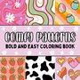 My First Coloring Book - Coco Wyo - Comfy Pattern - Kleurboek Voor Kinderen 3-8 Jaar - Lieve Simpele Patronen - Speelse Illustraties - 21,5x21,5cm - 35 Bold & Easy Kleurplaten  - Incl. 1 Waskrijtje