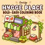 Hygge Place Kleurboek - Coco Wyo - Kleurboek Volwassenen En Tieners - Bold & Easy Kleurplaten - Makkelijke Designs Relaxation - Lieve Kleine Knusse Hoekjes - 22x22 cm - 52 Kleurplaten - Incl. 1 Alcoholmarker