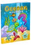 Oceaan Kleurboek Kinderen  - Peuters Kleuters Kinderen - Kleurboek 4 Tot 8 Jaar - Vissen Onderwater Zee Dieren - Eenvoudige Grote Kindvriendelijke Plaatjes - 21,6x27,9cm - 50 Kleurplaten - Incl. Waskrijtje