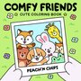Comfy Friends Kleurboek - Lief Kleurboek Dierenvriendjes - Kleurboek Volwassenen En Tieners - Dierenavonturen - Cute & Cozy - Bold & Easy - 21,6x21,6 cm - 40 Kleurplaten - Incl. 1 Alcoholmarker