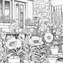 Dromerige Tuin Kleurboek - Dreamy Garden - Kleurboek Volwassen & Tieners - Bloemen En Natuur Illustraties - Mindfulness En Creativiteit - 22x22cm - 20 Tuin Kleurplaten
